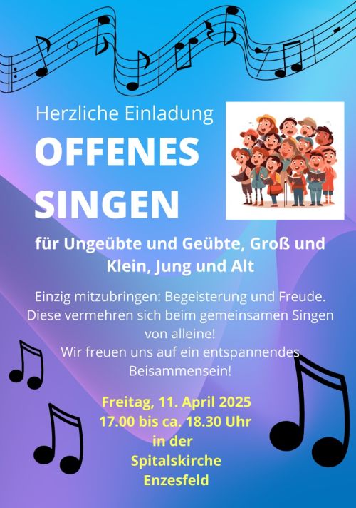 Offenes Singen in der Spitalskirche